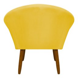 Poltrona Decorativa para Sala Recepção Manicure Consultório Stella Suede - 6