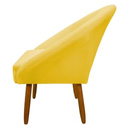 Poltrona Decorativa para Sala Recepção Manicure Consultório Stella Suede - 5