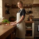 Ver imagem 2 de Avental Home Chef Taupe Unisex 85 x 70 cm Copa & Cia
