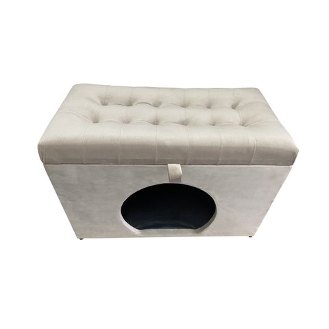 Puff Pet Casa de Cachorro e Gato 68 Cm - Bege Claro