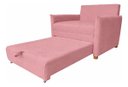 Ver imagem 4 de Poltrona-Cama Monica Retratil Macia Quarto Visita Sala Suede:Rosa/Suede