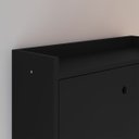 Ver imagem 3 de Sapateira Vertical Fechada Porta Sapatos Gaveta Articulável Hall Entrada Quarto Apartamento Retrô