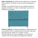 Ver imagem 4 de Cabeceira Cama Box Estofada Queen Size 160 Cm Suede Madri Azul Turquesa