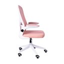 Ver imagem 4 de Kit 02 Cadeiras Escritório Rodizio Office Bytes Rosa