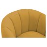 Poltrona Decorativa Sala de Estar Recepção Mavie Base de Ferro Preto Suede Mostarda - Amarena Móveis - 5