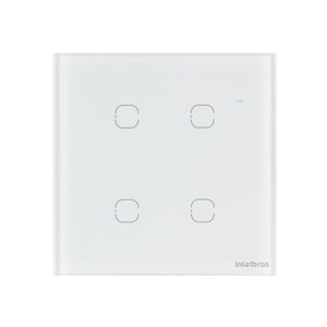 Interruptor Wi-fi App Smart Touch 4 Tecla EWS 1004 Intelbras