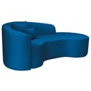Ver imagem 5 de Recamier Curvo Orgânico 200cm 3 Lugares Lado Direito para Sala de Estar Linho Londres