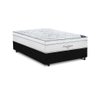 Cama Box Casal + Colchao De Molas Ensacadas Freedom 72X138X188:Preto - 1