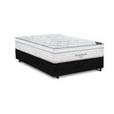 Ver imagem 1 de Cama Box Casal + Colchao De Molas Ensacadas Freedom 72X138X188:Preto