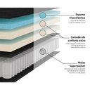 Ver imagem 3 de Cama Box com Colchão Queen Freedom Molas Ensacadas Branco Ortobom