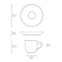 Ver imagem 2 de Conjunto com 6 Xícaras de Chá Orgânico 170ml com 6 Pires Bio Latte