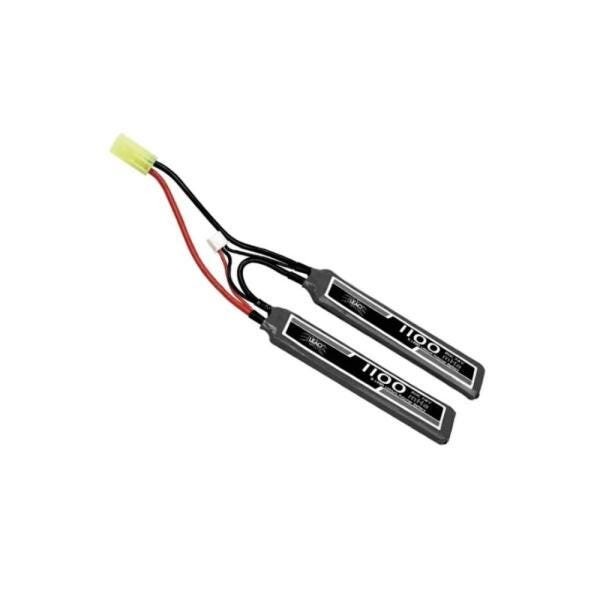 BATERIA LIPO 7.4V2S-(2PACK)1100MAH ASG