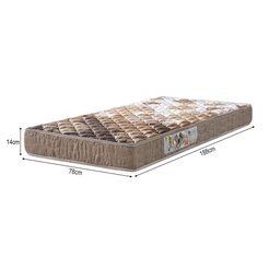 Colchão de Solteiro D33 Monarka 78x188x14 Bordado Premium - 2