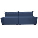 Ver imagem 6 de Sofá Retrátil e Reclinável 2,35m Molas Ensacadas Cama inBox Elegance com ThermoGel Velusoft Azul