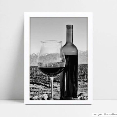 Quadro Decorativo Monumento Mendoza - Branco - 30x40cm