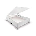 Ver imagem 1 de Cama Box Baú Universal Viúva Courano White New (128x188x35) - Castor