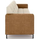 Ver imagem 7 de Sofá 3 Lugares Sala Living Industrial 200cm Senna K01 Couríssimo Whisky Veludo Bege - Lyam Decor