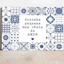 Ver imagem 1 de Placa Decorativa Cozinha Pequena Cheia de Amor - 40x60cm