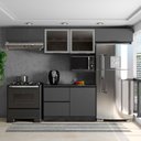 Ver imagem 2 de Cozinha Modulada Etna 5 Peças com Tampo e Nicho 5 Portas Poliman Móveis