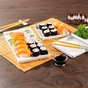 Ver imagem 5 de Prato Square Quadrado 27x27 Rosé em Polipropileno Linha Tendência Vem