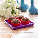 Ver imagem 3 de Prato Square Quadrado 27x27 Rosé em Polipropileno Linha Tendência Vem