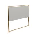 Ver imagem 5 de Escrivaninha Mesa Escritório Dobrável P1022 94cm Industrial Dourado e Cinza