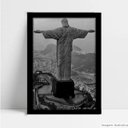 Ver imagem 1 de Quadro Decorativo Monumento Rio de janeiro - Preto - 20x30cm