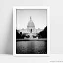 Ver imagem 1 de Quadro Decorativo Monumento Washington - Branco - 15x21cm
