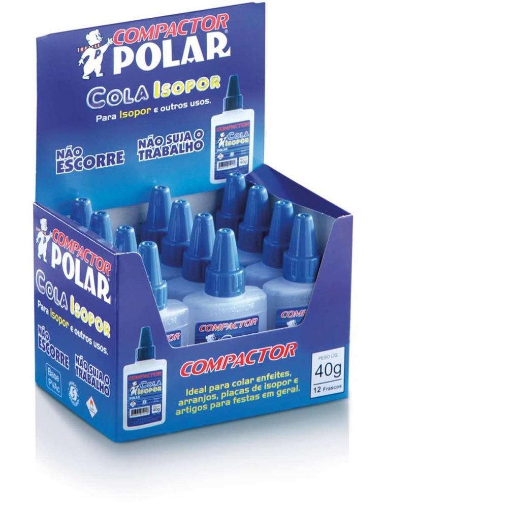 Cola para Isopor Polar Isopor 040G | MadeiraMadeira