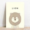 Ver imagem 1 de Placa Decorativa Escandinavo Lion - 40x60cm