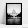 Quadro Decorativo Monumento Washington - Preto - 40x60cm - 1
