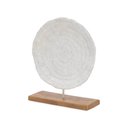 Ver imagem 2 de Escultura Coral Decorativo Branco em Poliresina 34cm 19042 Mart