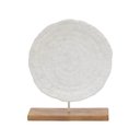 Ver imagem 1 de Escultura Coral Decorativo Branco em Poliresina 34cm 19042 Mart