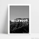 Ver imagem 1 de Quadro Decorativo Monumento Hollywood - Branco - 15x21cm