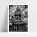Ver imagem 1 de Quadro Decorativo Monumento Berlim - Branco - 30x40cm