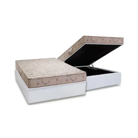 CONJUNTO: BOX COM BAÚ + COLCHÃO CANNES D-33 CASAL 138X188X60