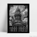 Ver imagem 1 de Quadro Decorativo Monumento Berlim - Preto - 30x40cm