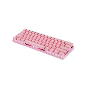 TECLADO GAMER MOTOSPEED CK62 ROSA SWITCH AZUL RGB BLUETOOTH
