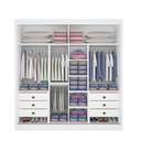 Ver imagem 3 de Guarda Roupa Mdf Ripado Cancun 2 Portas de Correr Branco
