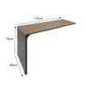 Mesa com Estante Alta sem Armário - Euro Shelf - 172,5ax170lx36p 711780 - 5
