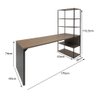 Mesa com Estante Alta sem Armário - Euro Shelf - 172,5ax170lx36p 711780 - 2