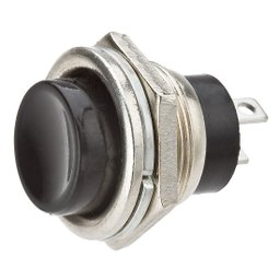 Chave Push Button Ds212 2 Terminais - Preta Emb 20 Pçs - 1