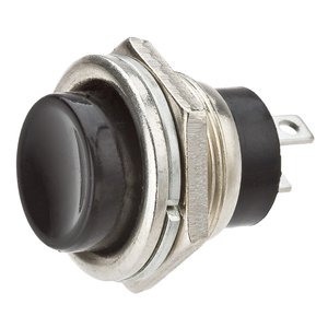 Chave Push Button Ds212 2 Terminais - Preta Emb 20 Pçs