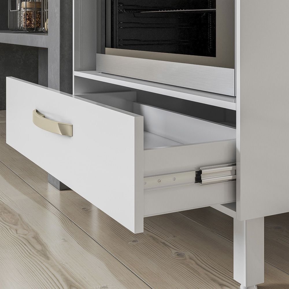 Balcao de Cozinha para Cooktop 80 Cm Lumi Branco Nc1 - Ehd - 3