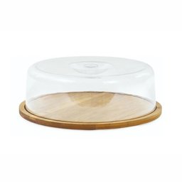 Boleira em Bambu com Cúpula Ecokitchen para Servir Bolo Mimo - 1