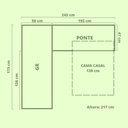 Ver imagem 3 de Guarda Roupa Modulado Moval Florença Flex