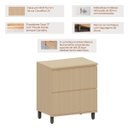 Ver imagem 2 de Balcão para Cozinha 80 cm 1 Porta 1 Gaveta Aurora Carvalho