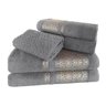Kit Toalhas Banho 5 unidades 100% Algodão Pousada Imperiale: CINZA - 1