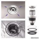 Ver imagem 2 de Cuba Inox 304 Quadrada Gourmet Plana Cozinha 500x400 com Válvula Eurocubas Sq500