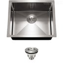 Ver imagem 1 de Cuba Inox 304 Quadrada Gourmet Plana Cozinha 500x400 com Válvula Eurocubas Sq500